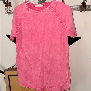 Zenana Outfitters Coral Short Sleeve Top